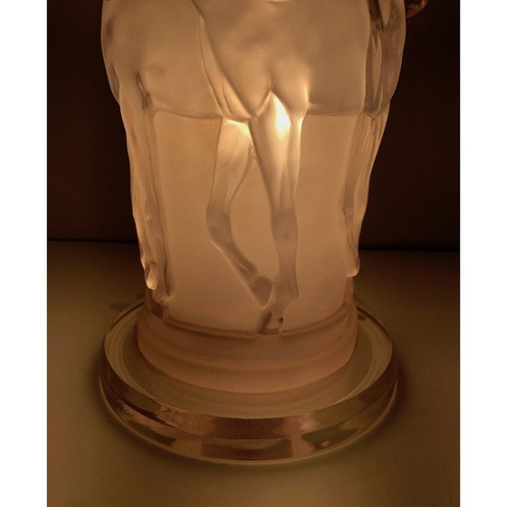 Image 1 of Lampe vintage avec décoration de chevaux en plexiglas, France 1970