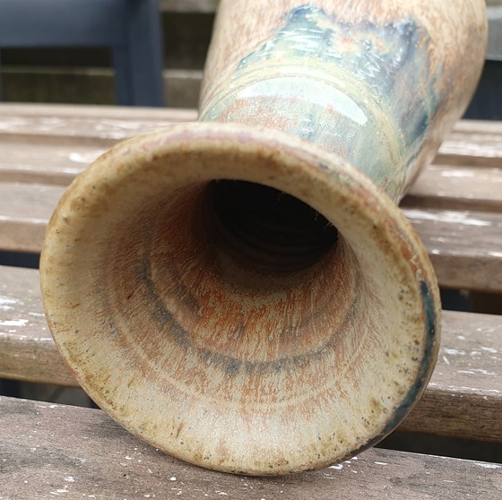 Image 1 of Vase bouteille vintage en céramique