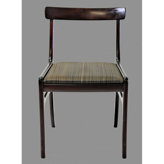 Image 1 of Ensemble vintage de 12 chaises de salle à manger en acajou
