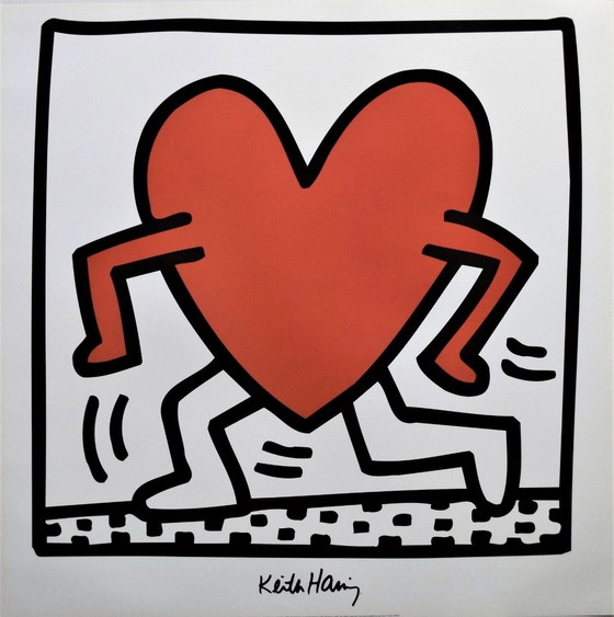 Image 1 of Keith Haring, signé avec l'enregistrement du droit d'auteur "Estate Of Keith Haring". Keith Haring. Sans titre, 1984".