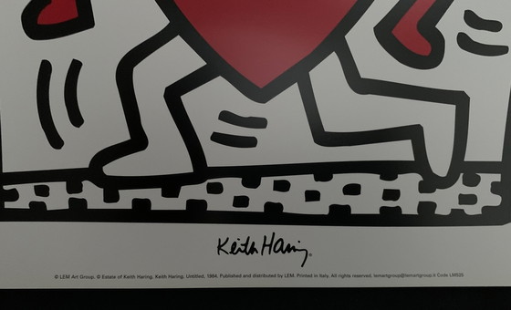 Image 1 of Keith Haring, signé avec l'enregistrement du droit d'auteur "Estate Of Keith Haring". Keith Haring. Sans titre, 1984".