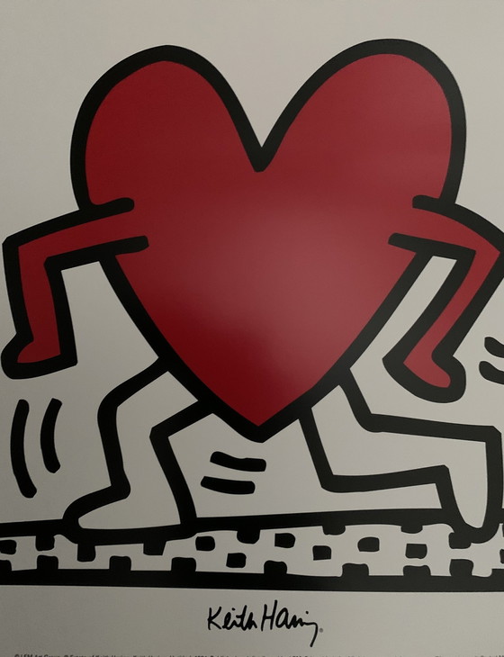 Image 1 of Keith Haring, signé avec l'enregistrement du droit d'auteur "Estate Of Keith Haring". Keith Haring. Sans titre, 1984".