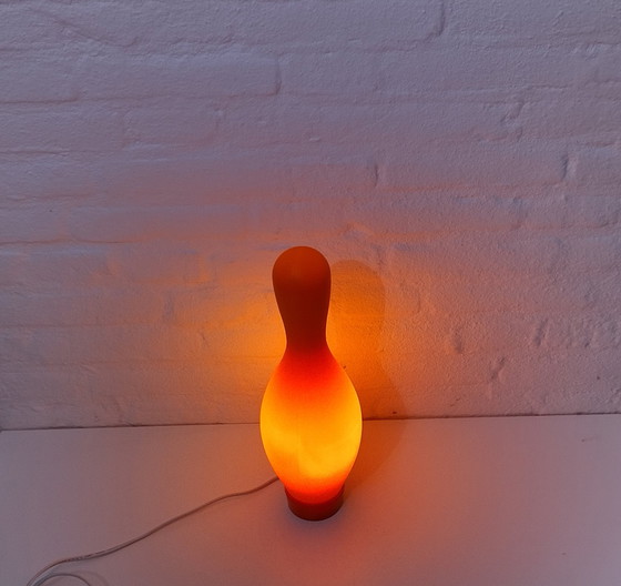 Image 1 of Lampe Knock-Off Bowling Pin - Josh Owen - Bozart - Orange