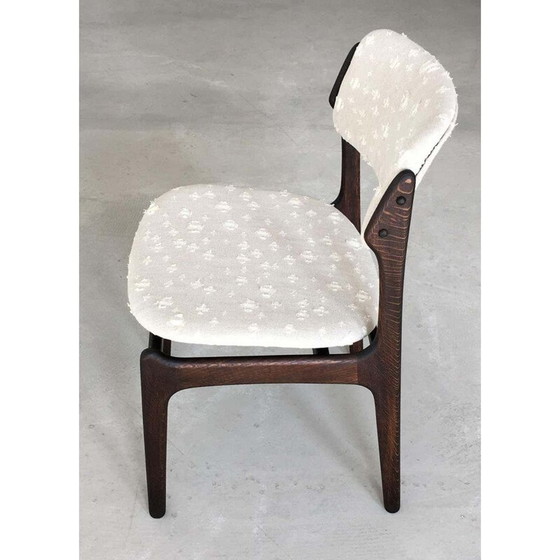 Image 1 of Ensemble de 4 chaises de salle à manger en chêne tanné vintage par Erik Buch 1960s