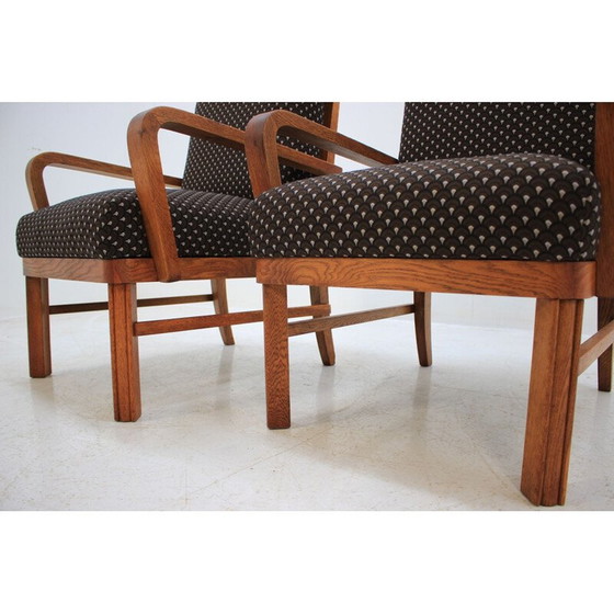 Image 1 of Paire de fauteuils vintage, Art déco, Tchécoslovaquie 1930