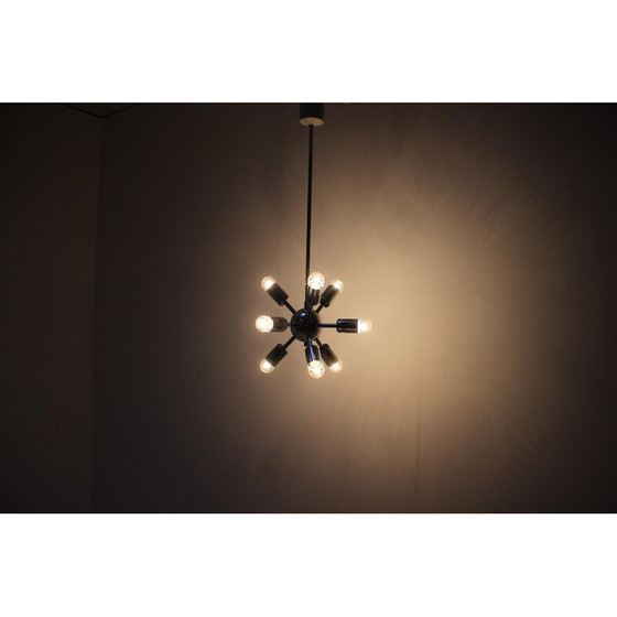 Image 1 of Lustre chromé vintage de Drupol, Tchécoslovaquie 1970