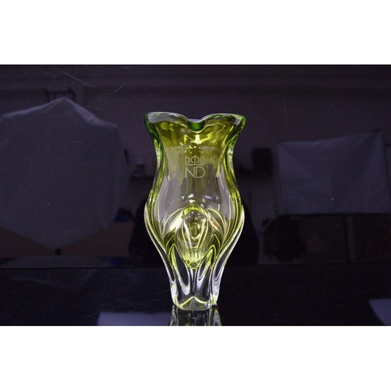 Image 1 of Vase vintage en verre d'art par Josef Hospodka, Tchécoslovaquie, années 1960