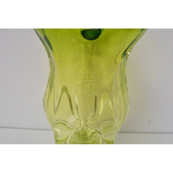 Image 1 of Vase vintage en verre d'art par Josef Hospodka, Tchécoslovaquie, années 1960