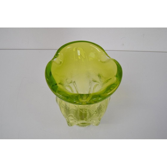 Image 1 of Vase vintage en verre d'art par Josef Hospodka, Tchécoslovaquie, années 1960