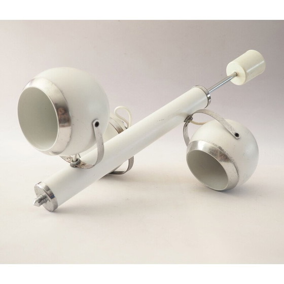 Image 1 of Lampe suspendue boule à œil vintage avec 3 spots, 1970
