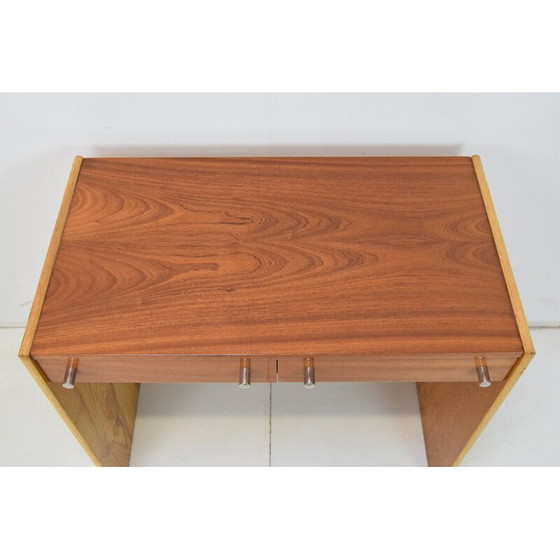 Image 1 of Bureau de dame vintage en acajou, bouleau et métal de Up Zavody, Tchécoslovaquie 1970