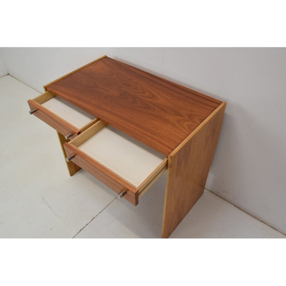 Image 1 of Bureau de dame vintage en acajou, bouleau et métal de Up Zavody, Tchécoslovaquie 1970
