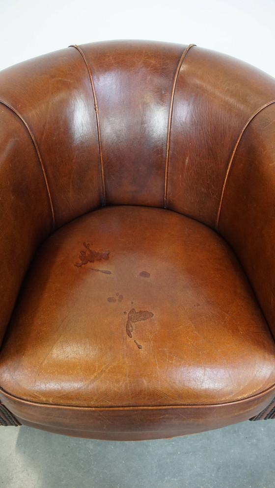 Image 1 of Fauteuil club en peau de mouton