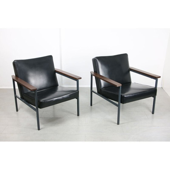 Image 1 of Fauteuil Bauhaus noir vintage, 1970