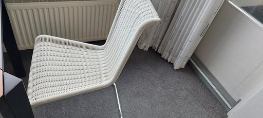 Tecta Chaises de salle à manger blanches 4 pièces