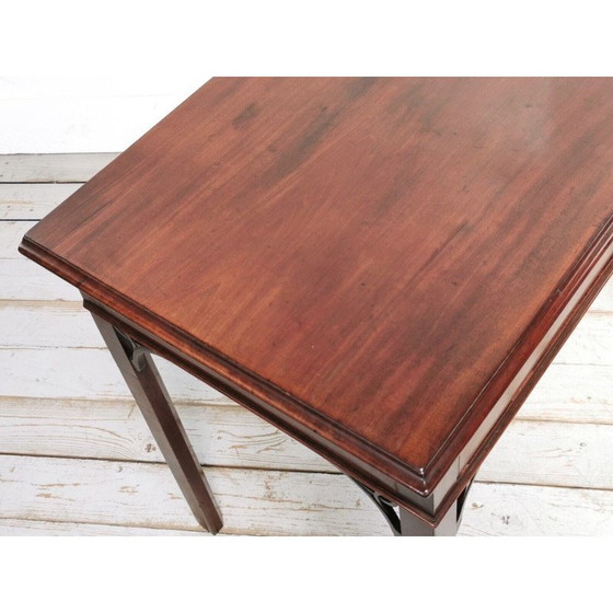 Image 1 of Table d'appoint anglaise vintage en acajou