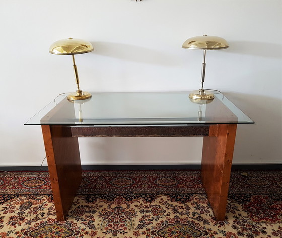 Image 1 of Table d'appoint en verre vintage - 1970