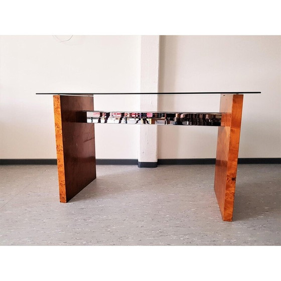 Image 1 of Table d'appoint en verre vintage - 1970
