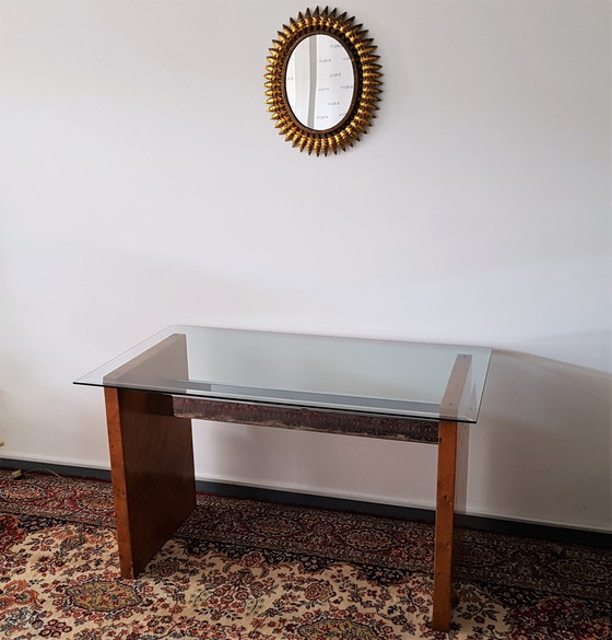 Image 1 of Table d'appoint en verre vintage - 1970