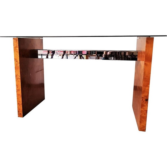 Image 1 of Table d'appoint en verre vintage - 1970
