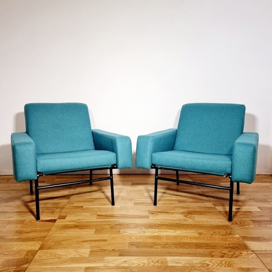 Image 1 of Paire de fauteuils G10 vintage par Pierre Guariche pour Airborne, 1955