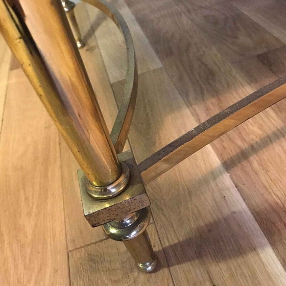 Image 1 of Table basse vintage en laiton, 1950