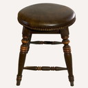 Tabouret de bar victorien Tudor en orme, Angleterre, 1900S