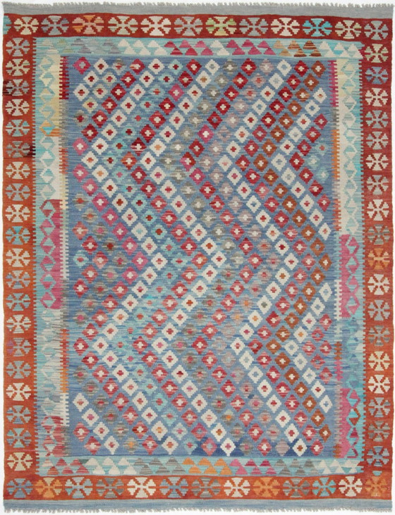 Image 1 of Original Old Style Kelim Afghan 207 X 157 Cm Top Condition