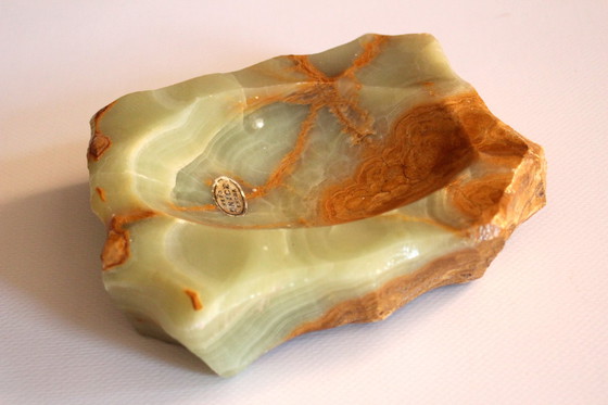 Image 1 of Cendrier en onyx, fait main en Italie, Vintage