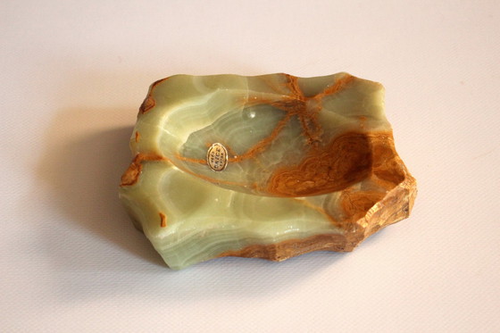 Image 1 of Cendrier en onyx, fait main en Italie, Vintage