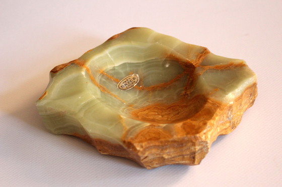 Image 1 of Cendrier en onyx, fait main en Italie, Vintage