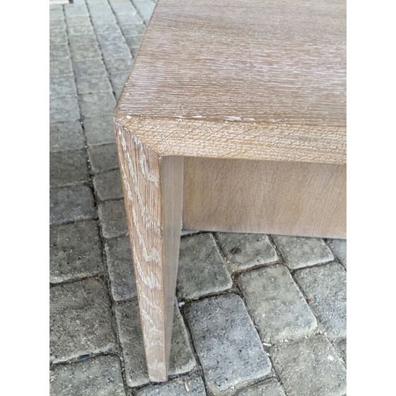 Image 1 of Table basse vintage en chêne cérusé