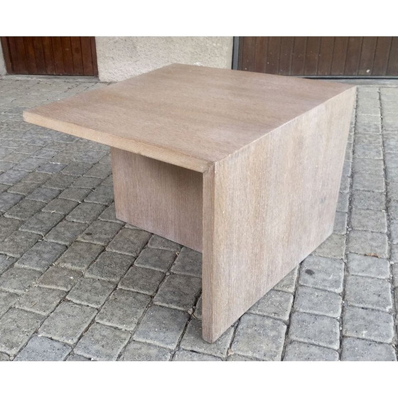 Image 1 of Table basse vintage en chêne cérusé