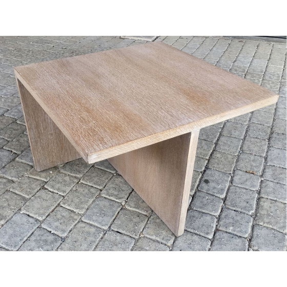 Image 1 of Table basse vintage en chêne cérusé