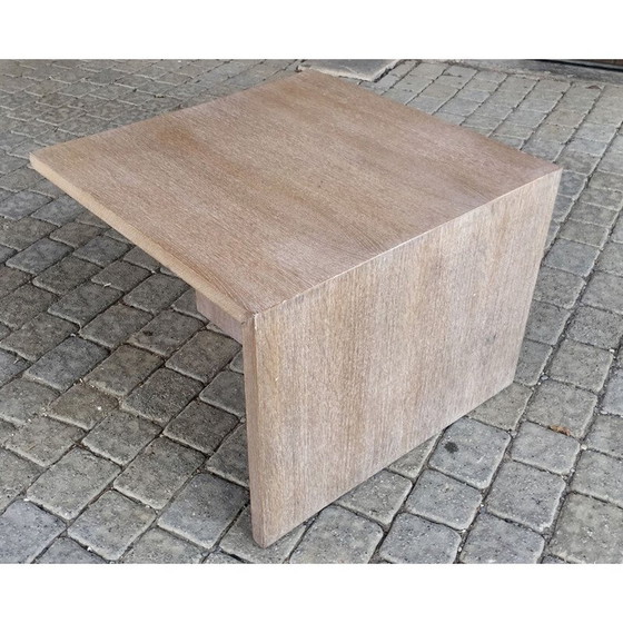Image 1 of Table basse vintage en chêne cérusé