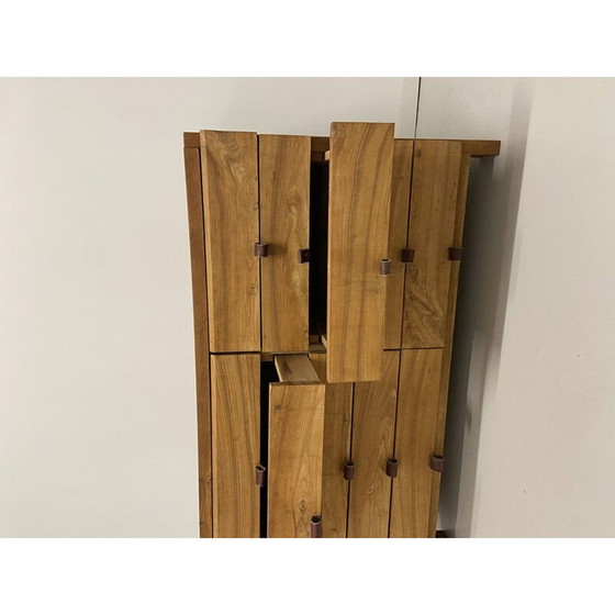 Image 1 of Planche haute vintage en bois d'orme massif, France 1970