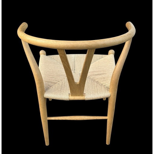 Ensemble de 6 chaises Wishbone vintage en bois de chêne par Hans Wegner pour Carl Hansen and Son