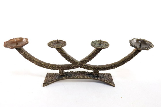 Image 1 of Chandelier brutaliste Vintage