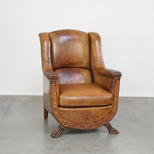 Fauteuil en peau de mouton