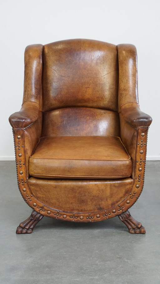 Fauteuil en peau de mouton