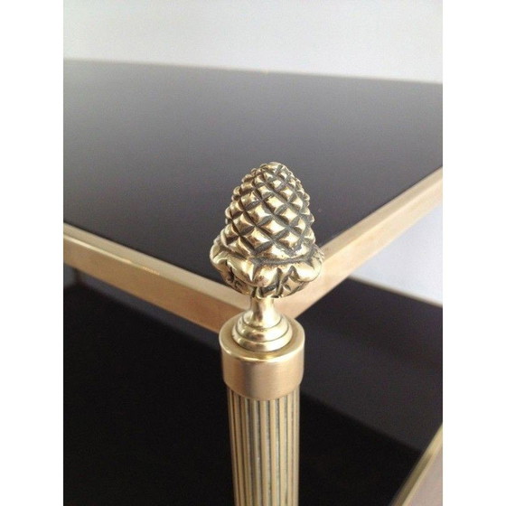 Image 1 of Table basse vintage en bronze et laiton pour Maison Baguès, France 1940