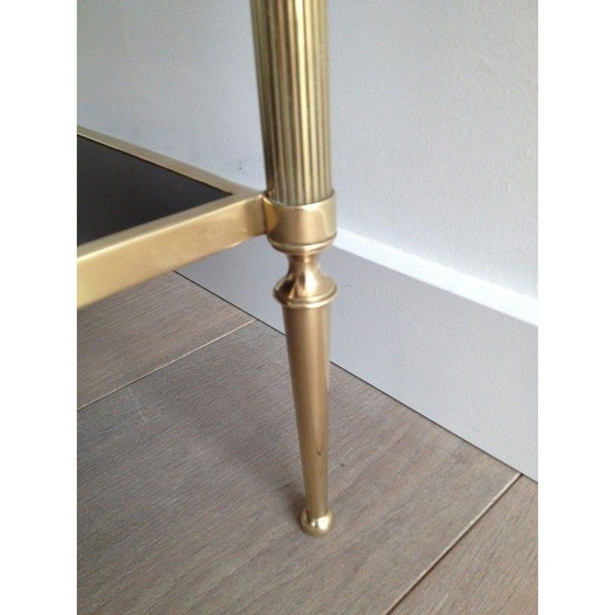 Image 1 of Table basse vintage en bronze et laiton pour Maison Baguès, France 1940