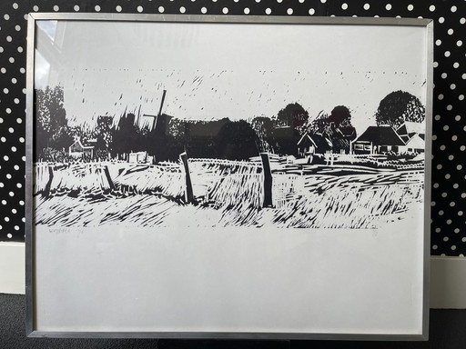 Lithographie signée 1976, 4/12