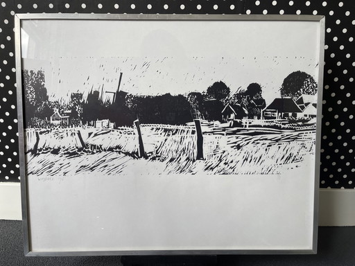 Lithographie signée 1976, 4/12