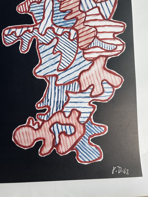 Jean Dubuffet, rare affiche originale vintage