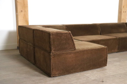 Canapé modulable Cor Trio en Teddy marron par Team Form Ag, 1970S