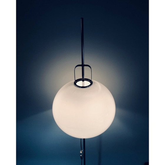 Image 1 of Lampadaire vintage "Lucerna" en acier chromé par Harvey Guzzini pour Meblo, Italie 1970