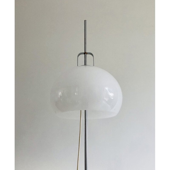 Image 1 of Lampadaire vintage "Lucerna" en acier chromé par Harvey Guzzini pour Meblo, Italie 1970