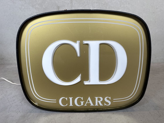 Image 1 of Publicité lumineuse vintage 1950s - Cd Cigars