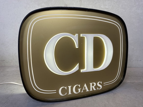 Image 1 of Publicité lumineuse vintage 1950s - Cd Cigars